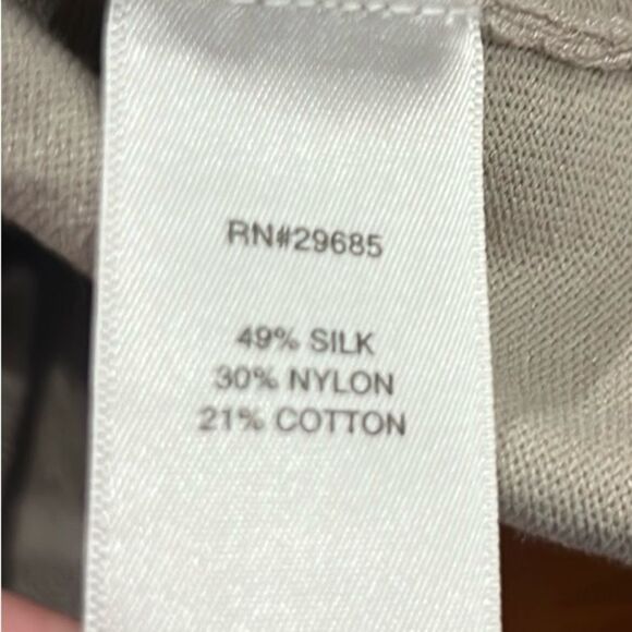 Pendleton tan silk blend mock neck long sleeve sweater size small P - Picture 5 of 7